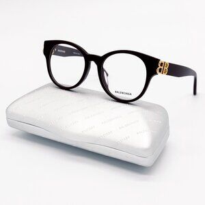 NEW BALENCIAGA EYEGLASSES BB0173O 003 ROUND VIOLET WOMEN EYEWEAR BALENCIAGA